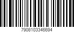 Código de barras (EAN, GTIN, SKU, ISBN): '7908103346694'