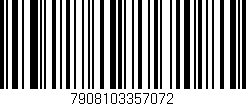 Código de barras (EAN, GTIN, SKU, ISBN): '7908103357072'