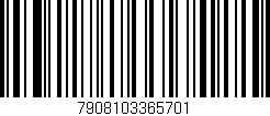 Código de barras (EAN, GTIN, SKU, ISBN): '7908103365701'