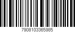 Código de barras (EAN, GTIN, SKU, ISBN): '7908103365985'