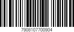 Código de barras (EAN, GTIN, SKU, ISBN): '7908107700904'