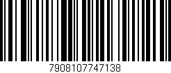 Código de barras (EAN, GTIN, SKU, ISBN): '7908107747138'