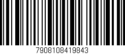 Código de barras (EAN, GTIN, SKU, ISBN): '7908108419843'
