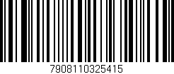 Código de barras (EAN, GTIN, SKU, ISBN): '7908110325415'