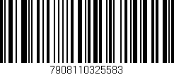 Código de barras (EAN, GTIN, SKU, ISBN): '7908110325583'
