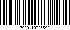 Código de barras (EAN, GTIN, SKU, ISBN): '7908110325590'