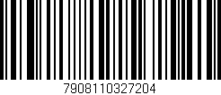 Código de barras (EAN, GTIN, SKU, ISBN): '7908110327204'