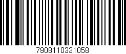 Código de barras (EAN, GTIN, SKU, ISBN): '7908110331058'