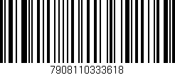 Código de barras (EAN, GTIN, SKU, ISBN): '7908110333618'