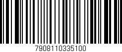 Código de barras (EAN, GTIN, SKU, ISBN): '7908110335100'