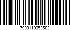 Código de barras (EAN, GTIN, SKU, ISBN): '7908110359502'