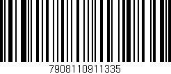 Código de barras (EAN, GTIN, SKU, ISBN): '7908110911335'