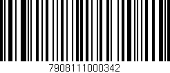 Código de barras (EAN, GTIN, SKU, ISBN): '7908111000342'