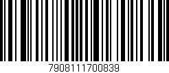 Código de barras (EAN, GTIN, SKU, ISBN): '7908111700839'