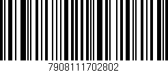 Código de barras (EAN, GTIN, SKU, ISBN): '7908111702802'