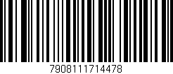 Código de barras (EAN, GTIN, SKU, ISBN): '7908111714478'