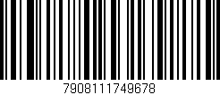 Código de barras (EAN, GTIN, SKU, ISBN): '7908111749678'