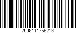Código de barras (EAN, GTIN, SKU, ISBN): '7908111756218'