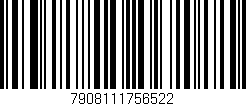 Código de barras (EAN, GTIN, SKU, ISBN): '7908111756522'
