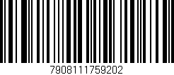 Código de barras (EAN, GTIN, SKU, ISBN): '7908111759202'