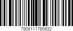 Código de barras (EAN, GTIN, SKU, ISBN): '7908111760932'