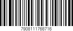 Código de barras (EAN, GTIN, SKU, ISBN): '7908111768716'