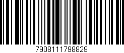 Código de barras (EAN, GTIN, SKU, ISBN): '7908111798829'