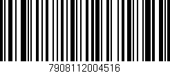Código de barras (EAN, GTIN, SKU, ISBN): '7908112004516'