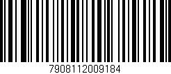 Código de barras (EAN, GTIN, SKU, ISBN): '7908112009184'