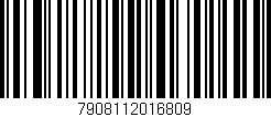 Código de barras (EAN, GTIN, SKU, ISBN): '7908112016809'