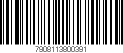 Código de barras (EAN, GTIN, SKU, ISBN): '7908113800391'