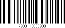 Código de barras (EAN, GTIN, SKU, ISBN): '7908113800988'
