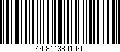 Código de barras (EAN, GTIN, SKU, ISBN): '7908113801060'