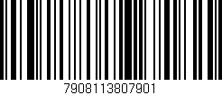 Código de barras (EAN, GTIN, SKU, ISBN): '7908113807901'