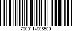 Código de barras (EAN, GTIN, SKU, ISBN): '7908114905583'