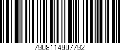 Código de barras (EAN, GTIN, SKU, ISBN): '7908114907792'