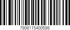Código de barras (EAN, GTIN, SKU, ISBN): '7908115400599'
