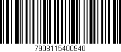 Código de barras (EAN, GTIN, SKU, ISBN): '7908115400940'
