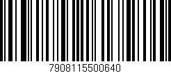 Código de barras (EAN, GTIN, SKU, ISBN): '7908115500640'