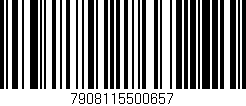 Código de barras (EAN, GTIN, SKU, ISBN): '7908115500657'