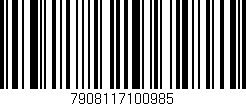 Código de barras (EAN, GTIN, SKU, ISBN): '7908117100985'