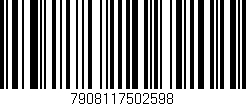 Código de barras (EAN, GTIN, SKU, ISBN): '7908117502598'