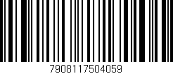 Código de barras (EAN, GTIN, SKU, ISBN): '7908117504059'
