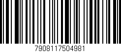 Código de barras (EAN, GTIN, SKU, ISBN): '7908117504981'