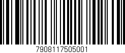 Código de barras (EAN, GTIN, SKU, ISBN): '7908117505001'