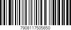 Código de barras (EAN, GTIN, SKU, ISBN): '7908117505650'