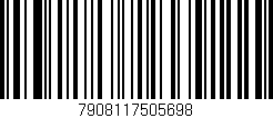 Código de barras (EAN, GTIN, SKU, ISBN): '7908117505698'