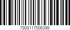 Código de barras (EAN, GTIN, SKU, ISBN): '7908117506398'
