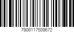 Código de barras (EAN, GTIN, SKU, ISBN): '7908117509672'