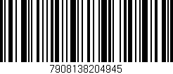 Código de barras (EAN, GTIN, SKU, ISBN): '7908138204945'